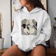 Trashed Panda ミーム アライグマ 面白いアート レディースパーカー 彼女への贈り物