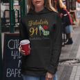 Fabulous Queen 91歳の誕生日クルーパーティ隊のお祝い 長袖tシャツ レディースパーカー 面白い贈り物
