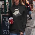 Dj Cat Techno Music Festival Lover Musician Women レディースパーカー 面白い贈り物