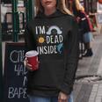 I'm Dead Inside Happy Rainbowunshine Dolphin ファニーtシャツ レディースパーカー 面白い贈り物