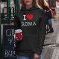 I Love Roma Graphic Novelty & Cool s レディースパーカー 面白い贈り物