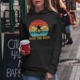 Save The Bees レトロスタイル 気候変動ave The Queen レディースパーカー 面白い贈り物