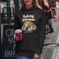 かわいいイングリッシュブルドッグ Momma Bullie Love At Firstight レディースパーカー 面白い贈り物