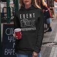 イベント カメラマン カメラ スタッフ ジョブ 撮影 男性 女性 レディースパーカー 面白い贈り物