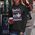 ハロウィンメイクのジョーク、女の子、面白い、英語で レディースパーカー 面白い贈り物