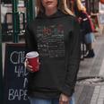数学tシャツ Teacher Formulas Cheatheet Cool Geek Nerd レディースパーカー 面白い贈り物