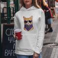 喜寿 77歳 Kiju 猫好き 誕生日 可愛い 男性 女性 レディースパーカー 面白い贈り物