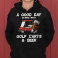 A Good Daytarts With Golf Carts And Beer 面白いゴルフ レディースパーカー