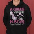 A Queen Was Born On 5月29日 ガーリー 誕生日 クイーン レディースパーカー