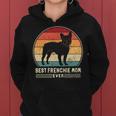 Best Frenchie Mom Ever レトロ フレンチブルドッグ ドッグ ママ 長袖tシャツ レディースパーカー