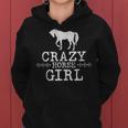 Crazy Horse Girl 、ストレスを感じたエクエストリアン愛好家へのギフト レディースパーカー
