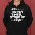 Falleven Timestand Up Eight インスピレーションスローガン レディースパーカー