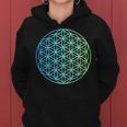 Flower Of Life 宇宙のポジティブなエネルギー フラワーオブライフ 長袖tシャツ レディースパーカー