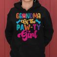 Grandma Of The Paw-Ty Girl Dog Family Matching Party Women Hoodie