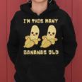 I'm This Many Bananas Old バナナ 2歳の誕生日 2歳 レディースパーカー