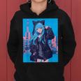 Japanese Anime Girl 日本のアニメの女の子 レディースパーカー