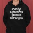 Only Users Lose Drugs ヴィンテージ E-Boy E-Girl 美学 レディースパーカー