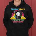 Spoiler Alert You're All Gonna Die Rainbow Cute Grim Reaper レディースパーカー