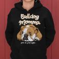 かわいいイングリッシュブルドッグ Momma Bullie Love At Firstight レディースパーカー