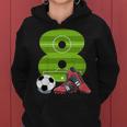 キッズ エイトバースデーサッカー 8歳の男の子 女の子 レディースパーカー