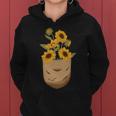 ゴッホ ひまわり ポケットアート 花柄 恋人スタイル 長袖tシャツ レディースパーカー