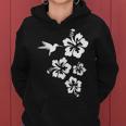 ハチドリ、ハイビスカス、花、男性、女性、子供 Tropical Hummingbird Hibiscus Flowers レディースパーカー