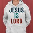 Jesus Is Lord – Christian Faithintage Born-Again Graphic レディースパーカー