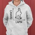 Wittgenstein Rabbit Duck Philosopher レディースパーカー