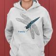 トンボ 蜻蛉 蜻蜓 大きい Dragonfly レトロ 虫 昆虫 イラスト かっこいい おしゃれ トンボ好き トンボ柄 レディースパーカー