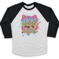 100 Days Of School Baseball Drip Boys Kids 100th Day Baseball Raglan Shirt