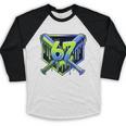 Awesome 67 Baseball Drip Effect Baseball 6-7 Meme Graphic Premium Tri-Blend Baseball Raglan Shirt Awesome 67 Baseball Drip Effect Baseball 6-7 Meme Graphic Premium Tri-Blend Baseball Raglan Shirt