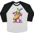 Banana With Baseball Bat Street Baseball Drip Baseball Raglan Shirt Banana With Baseball Bat Street Baseball Drip Baseball Raglan Shirt