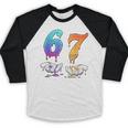 Baseball 67 Ice Cream Drip Six Seven Boys Meme Baseball Raglan Shirt Baseball 67 Ice Cream Drip Six Seven Boys Meme Baseball Raglan Shirt