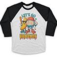 Baseball Banana Sports Drip Art For Kids Baseball Raglan Shirt