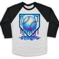 Baseball Drip Ice Cream Blue Glow Melt Ball Graphic Baseball Raglan Shirt Baseball Drip Ice Cream Blue Glow Melt Ball Graphic Baseball Raglan Shirt