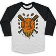 Baseball Drip Ice Cream Dripping Blaze Hunter Orange Camo Baseball Raglan Shirt Baseball Drip Ice Cream Dripping Blaze Hunter Orange Camo Baseball Raglan Shirt