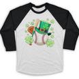 Baseball St Patricks Day Lucky Baseball Player Shamrock Baseball Raglan Shirt Baseball St Patricks Day Lucky Baseball Player Shamrock Baseball Raglan Shirt