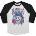 Bruh 67 Baseball Drip Boys Kids Six Seven Meme 6-7 Dripping Baseball Raglan Shirt