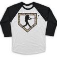 Camo Home Plate Camouflage Baseball Batter Youth Boys Baseball Raglan Shirt