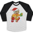 Christmas Gingerbread Man Baseball Player Catcher Baseball Raglan Shirt Christmas Gingerbread Man Baseball Player Catcher Baseball Raglan Shirt