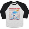 I Hit 100 Days Of School Baseball Player Kids Boys Son Baseball Raglan Shirt