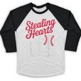 Kids Stealing Hearts Cute Baseball Boys Baseball Raglan Shirt