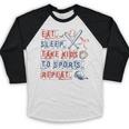 Retro Eat Sleep Take Kids To Sports Repeat Game Day Baseball Baseball Raglan Shirt Retro Eat Sleep Take Kids To Sports Repeat Game Day Baseball Baseball Raglan Shirt