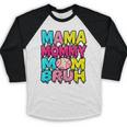 Retro Mama Mommy Mom Bruh Baseball Women Girls Baseball Raglan Shirt Retro Mama Mommy Mom Bruh Baseball Women Girls Baseball Raglan Shirt