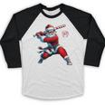Santa Baseball Six Seven 6 7 Meme Christmas Men Boys Player Baseball Raglan Shirt