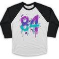 Vintage Baseball 84 Number Baseball Raglan Shirt Vintage Baseball 84 Number Baseball Raglan Shirt