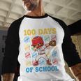 100 Days Of School Baseball Bat 100th Day Of School Boys Baseball Raglan Shirt