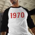 55 Year Old 1970 Classic Baseball Fan 55th Birthday Baseball Raglan Shirt 55 Year Old 1970 Classic Baseball Fan 55th Birthday Baseball Raglan Shirt