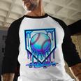 Baseball Drip Ice Cream Blue Glow Melt Ball Graphic Baseball Raglan Shirt Baseball Drip Ice Cream Blue Glow Melt Ball Graphic Baseball Raglan Shirt