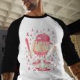 Baseball Drip Ice Cream Breast Cancer Awareness Boys & Girls Baseball Raglan Shirt Baseball Drip Ice Cream Breast Cancer Awareness Boys & Girls Baseball Raglan Shirt